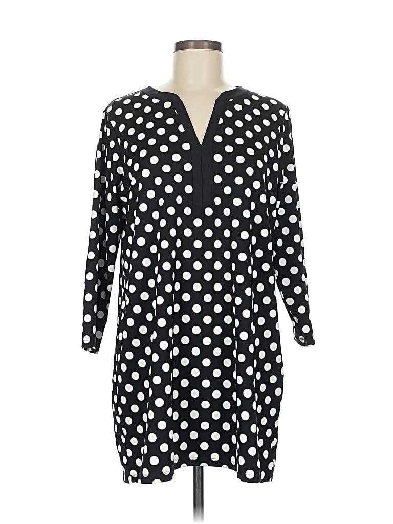 Pre-owned Lands' End Casual Dress In Black