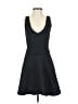Topshop Solid Black Casual Dress Size 2 - photo 1
