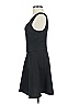 Topshop Solid Black Casual Dress Size 2 - photo 5