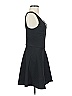 Topshop Solid Black Casual Dress Size 2 - photo 4