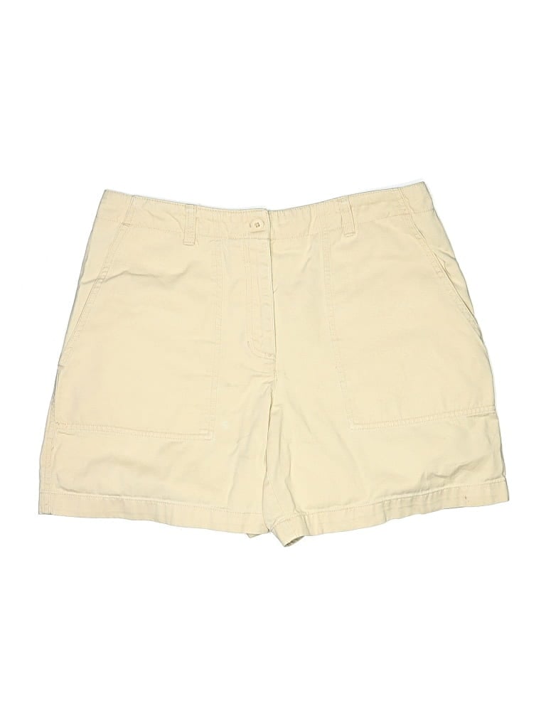 Pre-owned Jones New York Sport Khaki Shorts In White