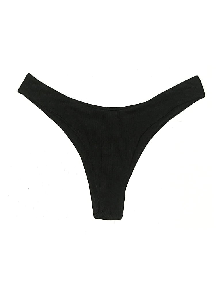 Pre-owned Zaful Swimsuit Bottoms In Black