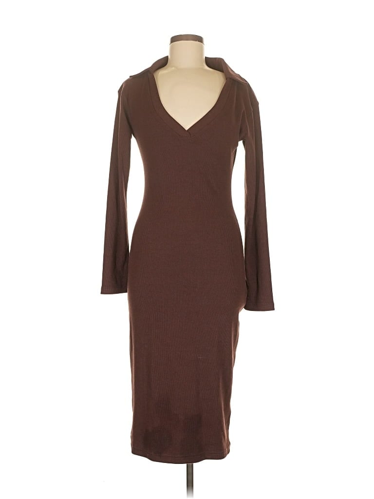 Pre-owned Nasty Gal Inc. Cocktail Dress In Brown