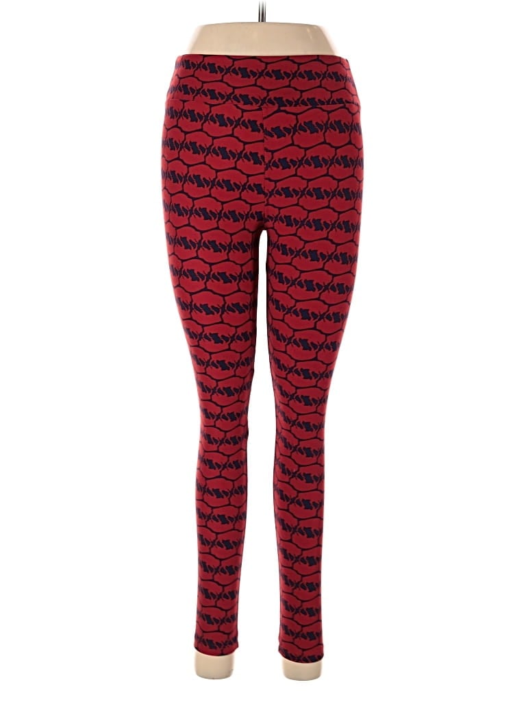 Pre-owned Lularoe Leggings In Red