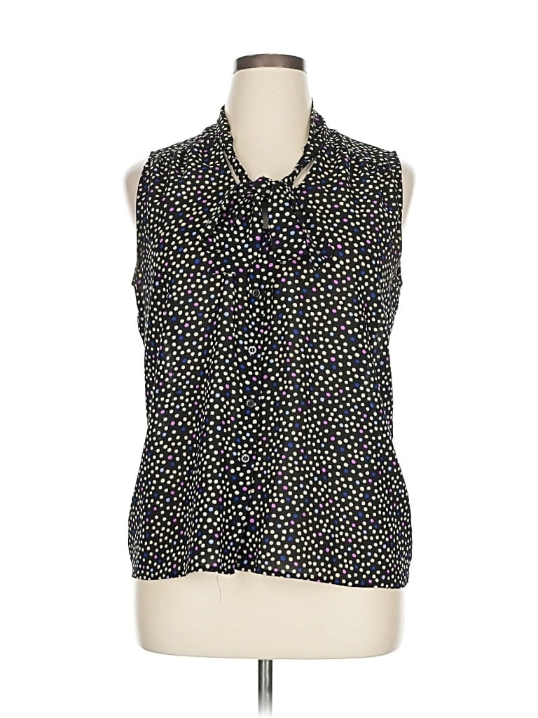 Pre-owned I Heart Ronson Sleeveless Blouse In Black