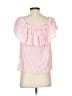 Tommy Hilfiger 100% Polyester Pink Short Sleeve Blouse Size XS - photo 2