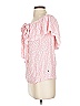 Tommy Hilfiger 100% Polyester Pink Short Sleeve Blouse Size XS - photo 5