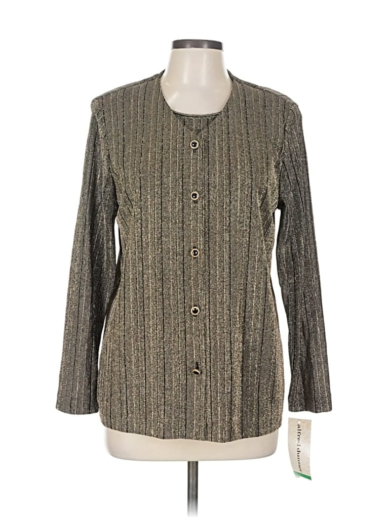 Alfred Dunner Long Sleeve Blouse In Gray