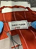 Three Floor 100% Viscose Stripes Burgundy Jumpsuit Size 2 - photo 3