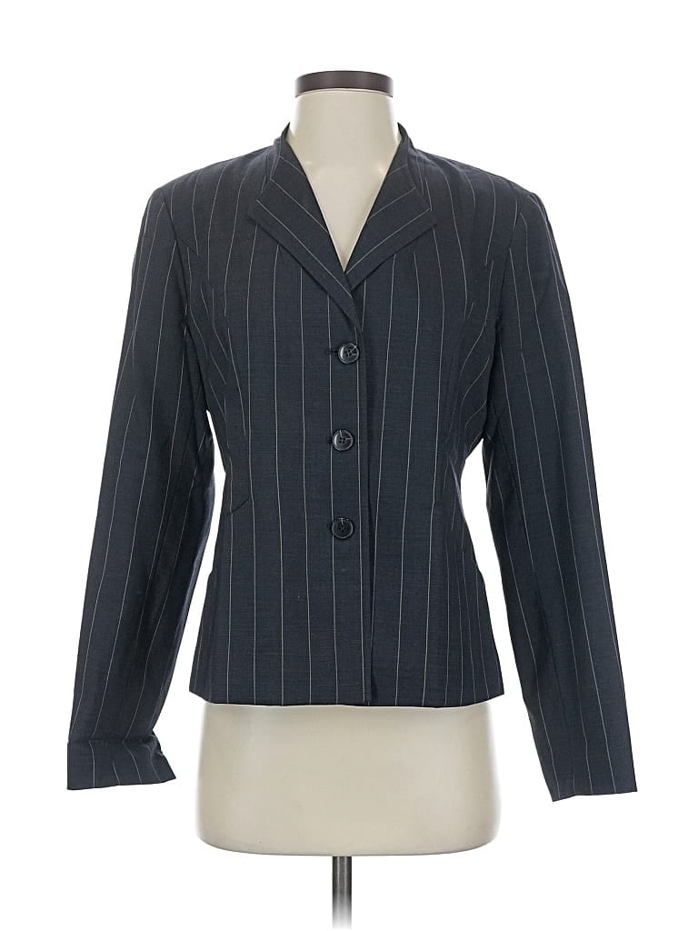 Pre-owned Anne Klein Blazer Jacket In Gray