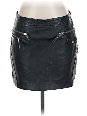 Mango Leather Skirt (view 1)