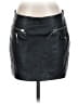 Mango 100% Leather Black Leather Skirt Size 4 - photo 1