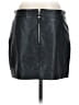 Mango 100% Leather Black Leather Skirt Size 4 - photo 2