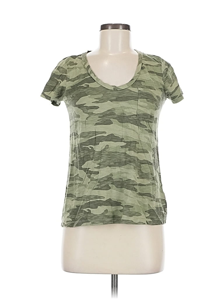 Pre-owned Caslon Short Sleeve T-shirt In Green
