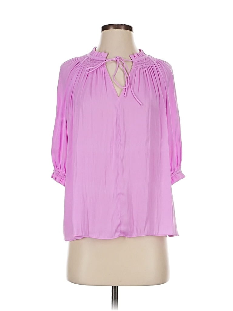 Pre-owned Current Air 3/4 Sleeve Blouse In Purple