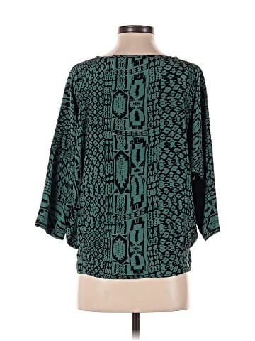 MYNE 3/4 Sleeve Silk Top (view 2)
