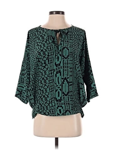 MYNE 3/4 Sleeve Silk Top (view 1)