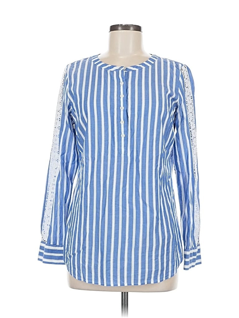 Click to view more detailed imagery on our partner's website Pre-owned Talbots Long Sleeve Blouse In Blue
