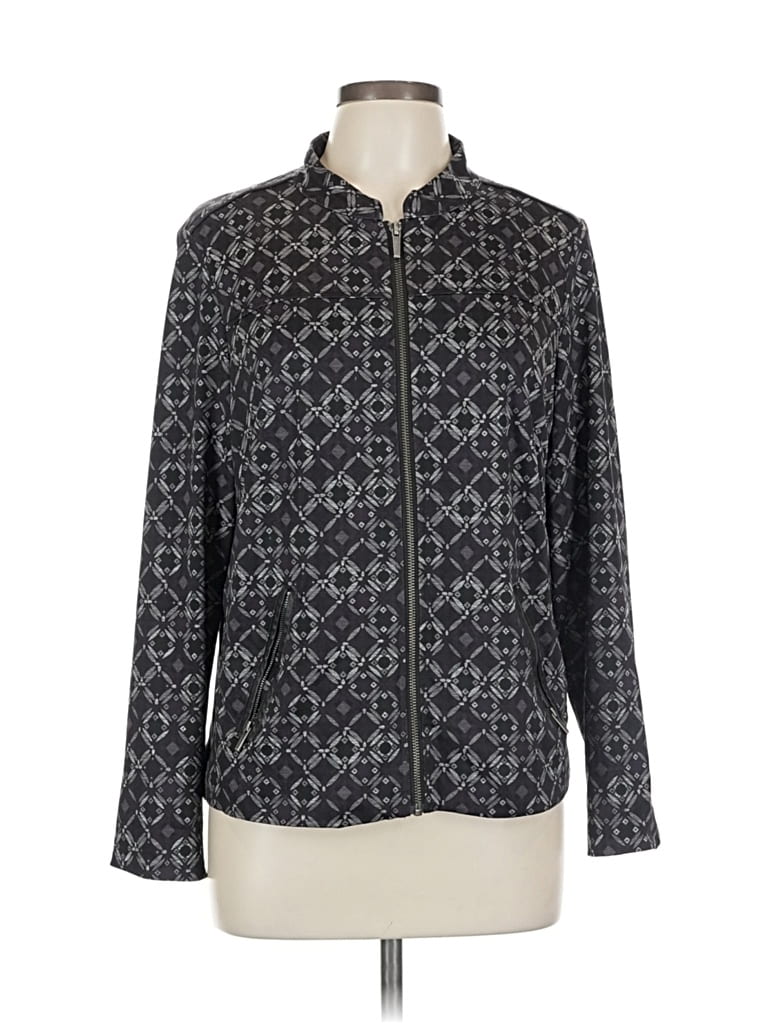 Pre-owned Christopher & Banks Jacket In Gray