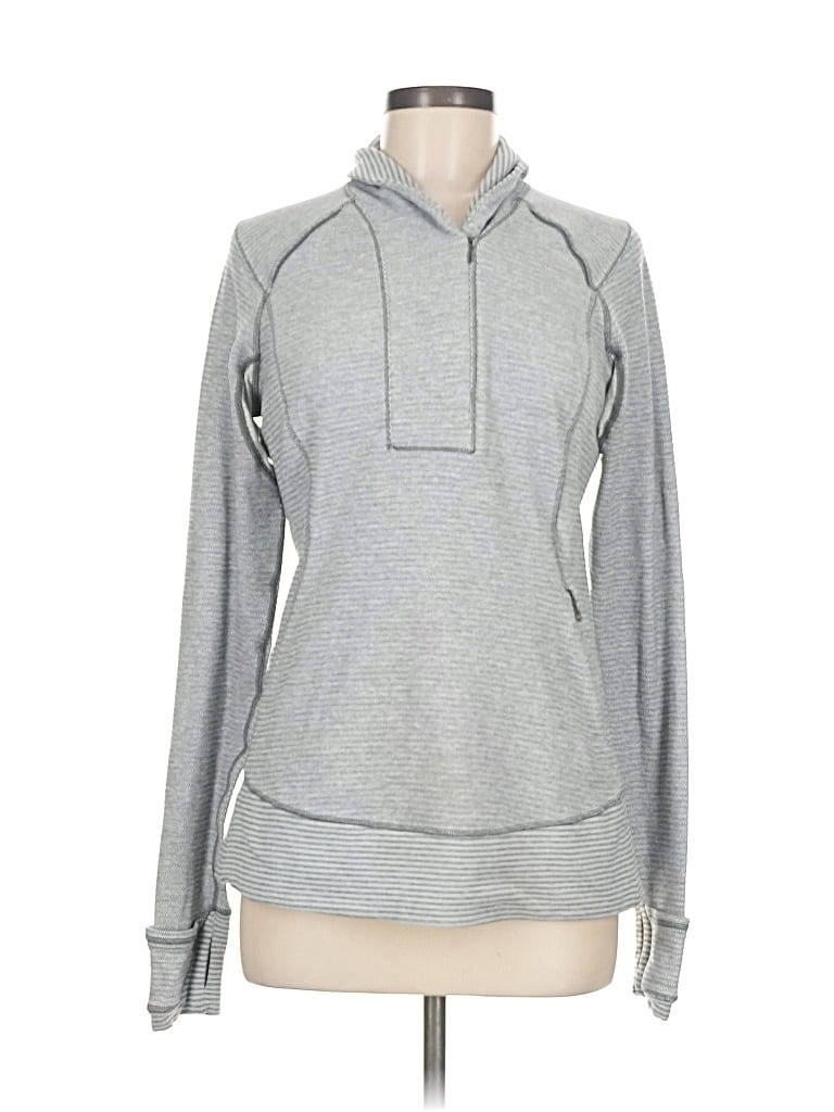 Pre-owned Lululemon Athletica Sweatshirt In Gray