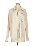 Bobbles & Lace Color Block Ivory Long Sleeve Blouse Size S - photo 1
