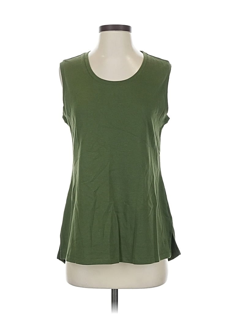 Click to view more detailed imagery on our partner's website Pre-owned Isaac Mizrahi Live Sleeveless T-shirt In Green