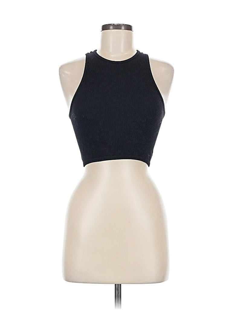 Pre-owned Zara Tank Top Black Halter Neckline Tops
