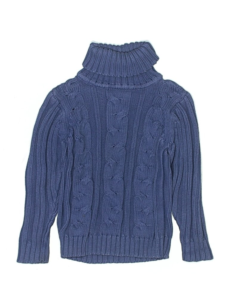 Pre-owned Blue Seven Kids' Turtleneck Sweater In Blue