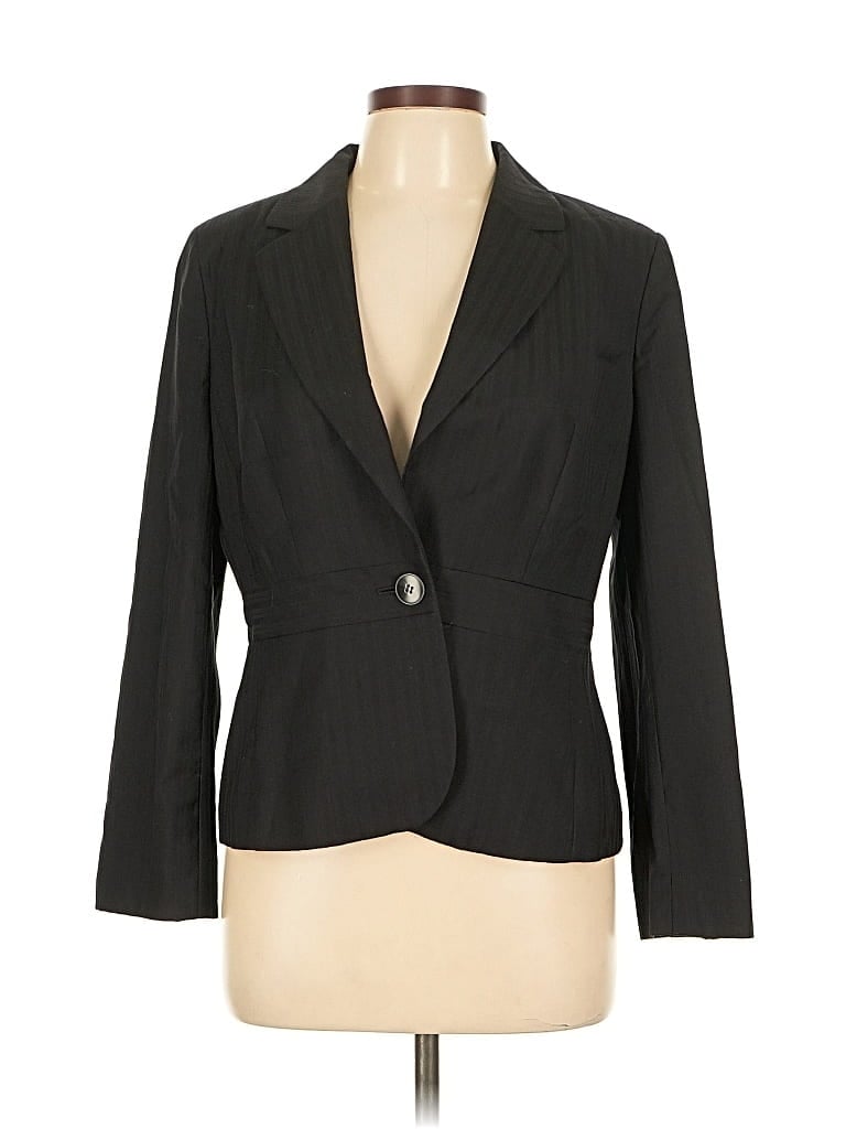 Pre-owned Ann Taylor Loft Wool Blazer Jacket In Black