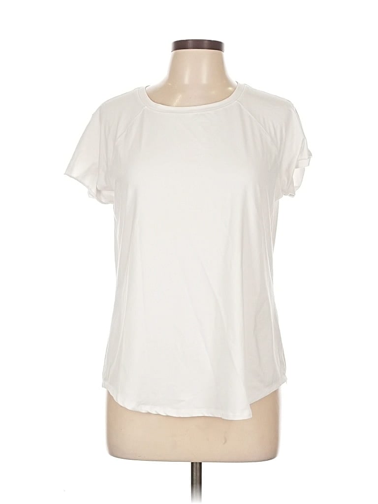 Pre-owned All In Motion Short Sleeve T-shirt In White