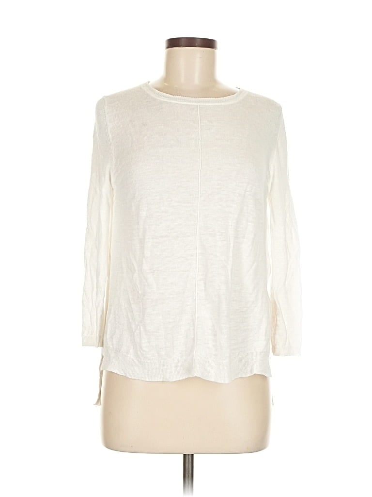 Pre-owned 360 Sweater Cardigan Sweater In White