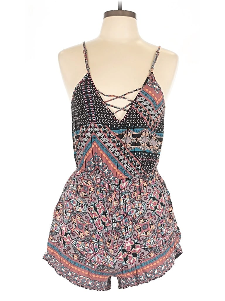 ANGIE Pre-owned Romper In Burgundy