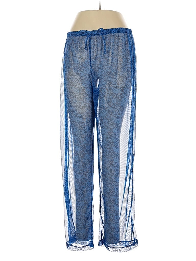 Pre-owned Kathy Ireland Swimsuit Cover Up In Blue