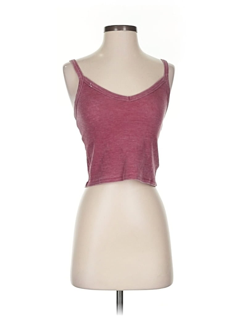 Click to view more detailed imagery on our partner's website Pre-owned American Eagle Outfitters Tank Top Burgundy Strapless Neckline Tops