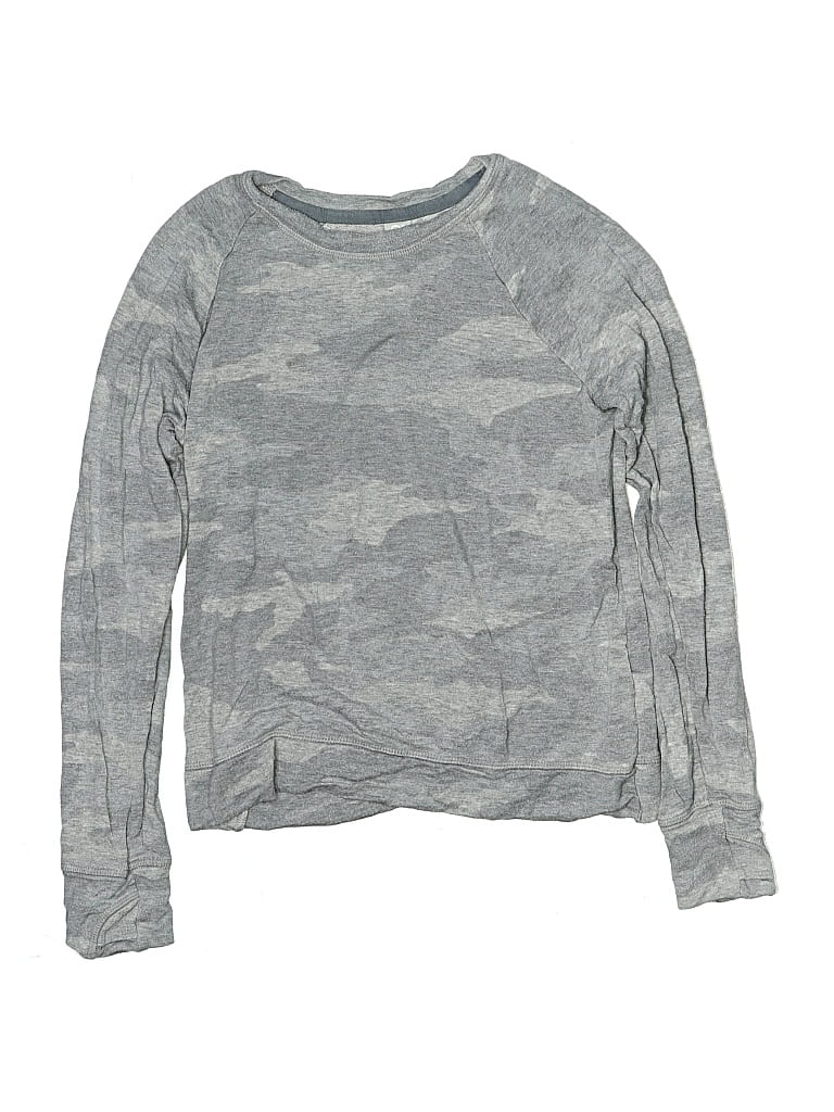 Pre-owned Athleta Girl Kids' Pullover Sweater In Gray