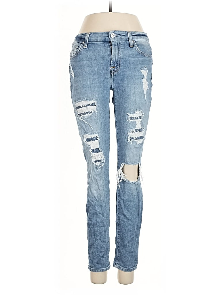 Pre-owned 7 For All Mankind Jeans In Blue