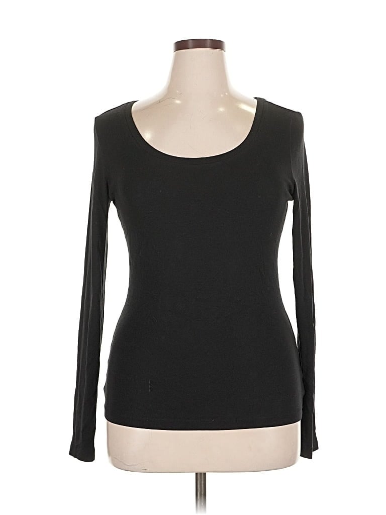 Pre-owned Cynthia Rowley Tjx Long Sleeve T-shirt In Black