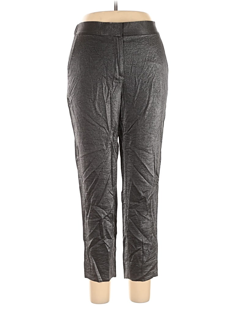 Pre-owned Ann Taylor Active Pants In Silver