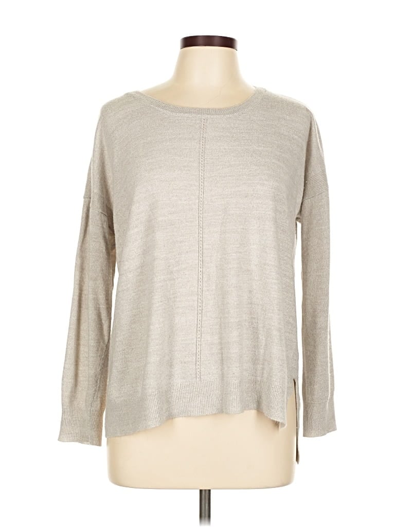 Pre-owned Adrienne Vittadini Pullover Sweater In Silver
