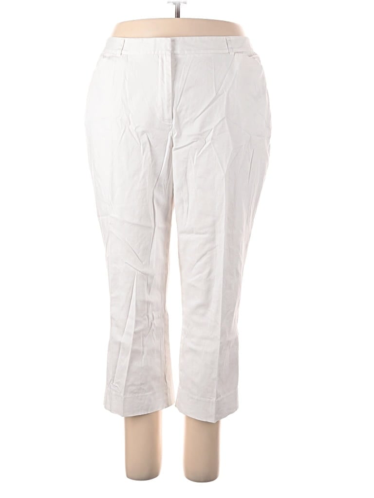 Pre-owned Jones New York Signature Casual Pants In White