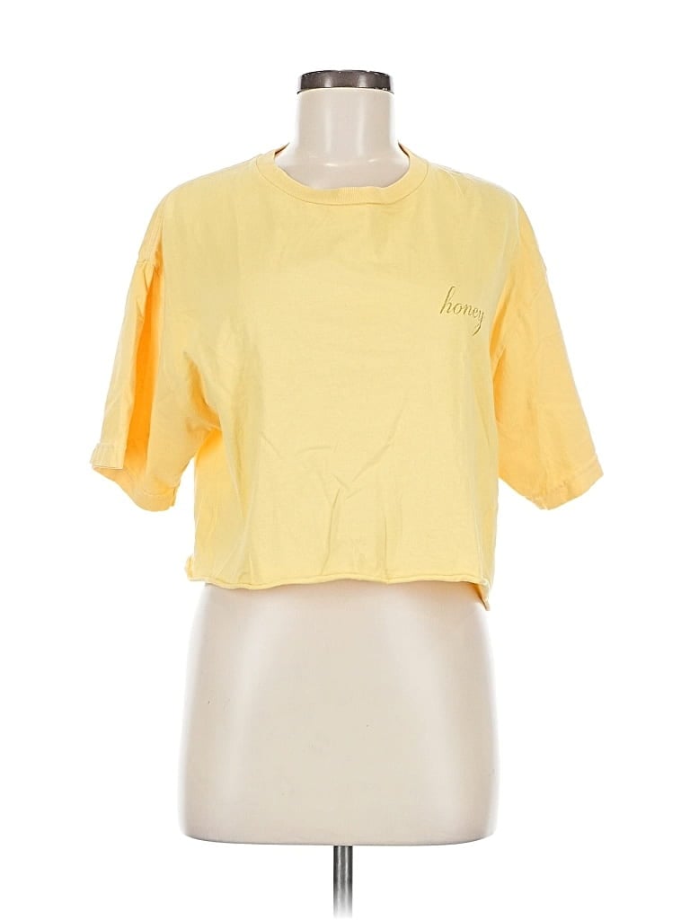 Pre-owned J. Galt Short Sleeve T-shirt In Yellow