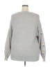 Shein Curve 100% Polyester Floral Gray Pullover Sweater Size 2X - photo 2