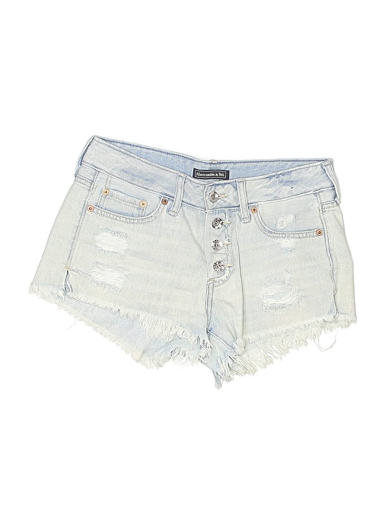 Pre-owned Abercrombie & Fitch Denim Shorts In Blue