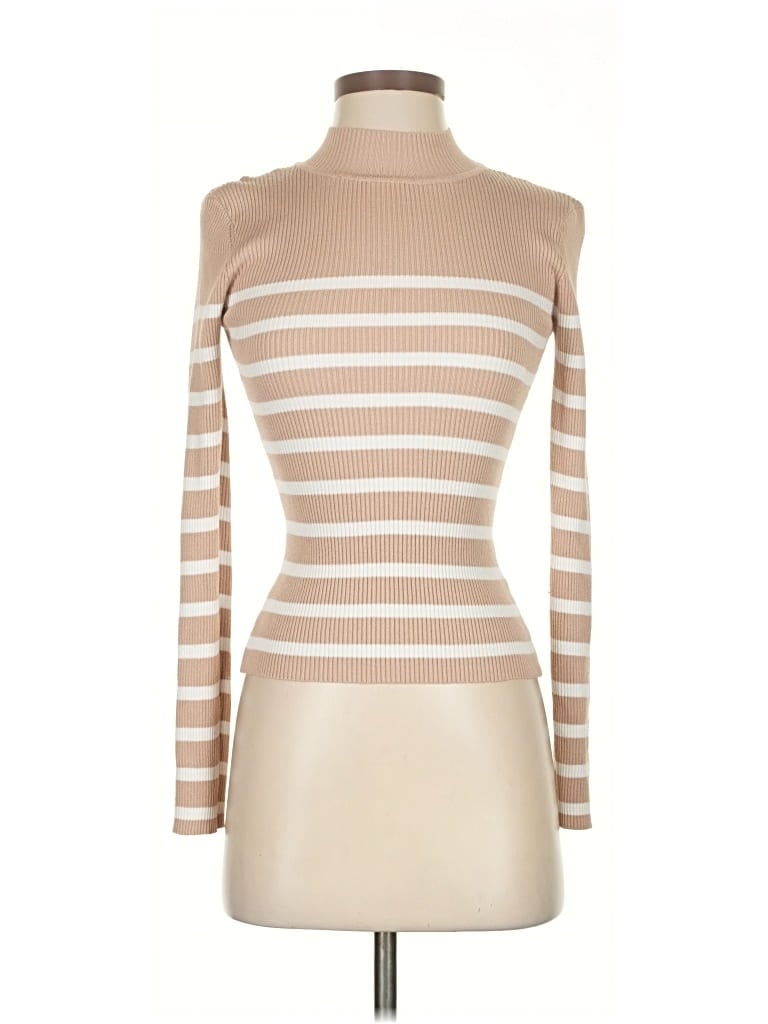 Pre-owned Almost Famous Long Sleeve Turtleneck In Brown