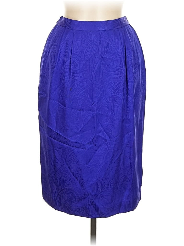Pre-owned Unbranded Formal Skirt In Blue