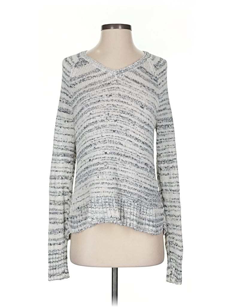 Pre-owned Eileen Fisher Pullover Sweater In Silver