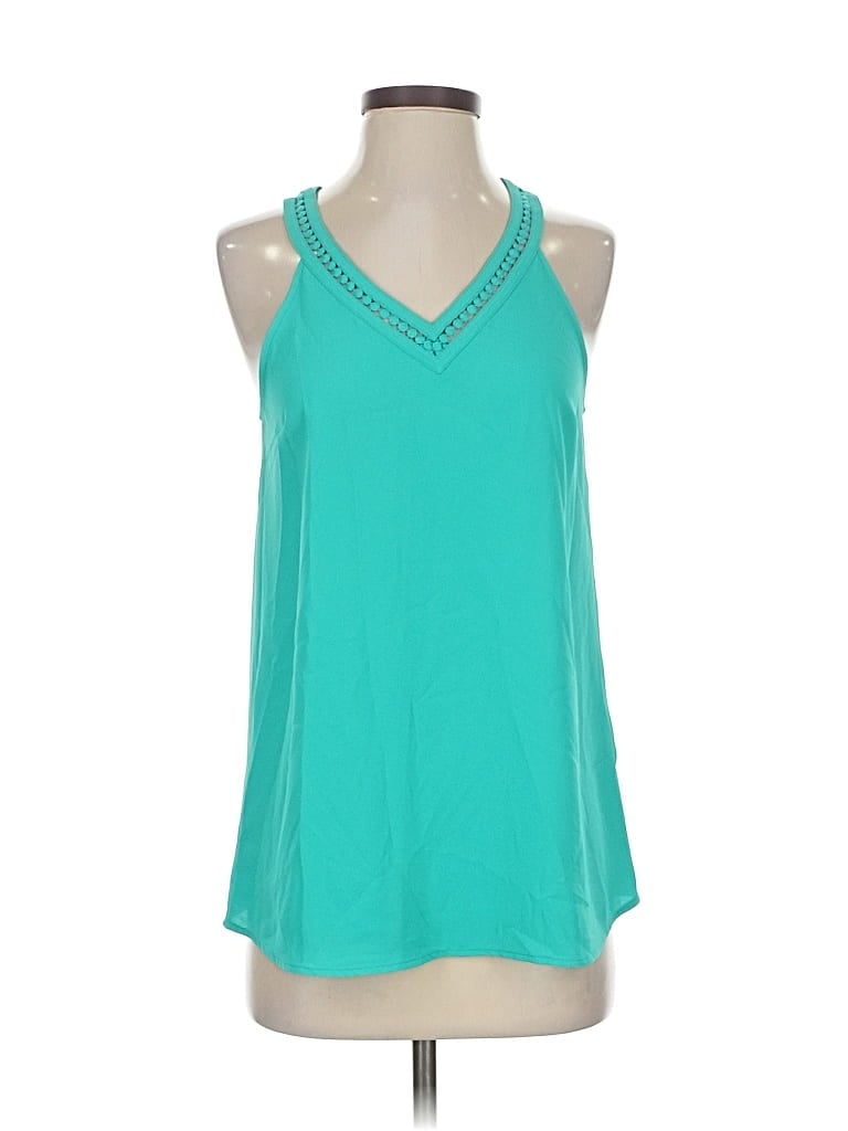 Pre-owned 41hawthorn Sleeveless Blouse In Blue