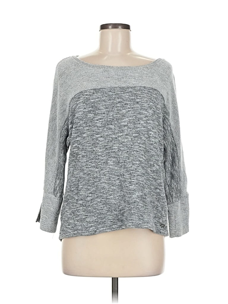 Pre-owned Calvin Klein Pullover Sweater In Gray