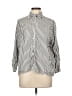 Max Studio Stripes Ivory 3/4 Sleeve Blouse Size L - photo 1