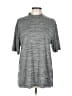 Monterey Club Tweed Gray Short Sleeve Turtleneck Size L - photo 1